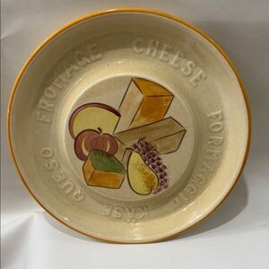 Cheese Serveware Plate with Fruit Design